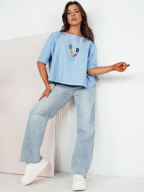 Női oversize blúz BULS kék Dstreet RY2506