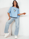 Női oversize blúz BULS kék Dstreet RY2506