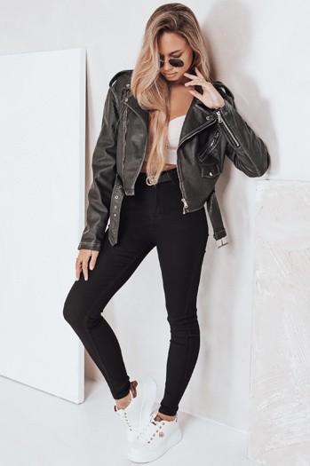 Női szűk farmer fekete Dstreet UY2754