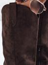 Női szarvasbőr cowboy csizma barna Dstreet ZY1147 ZY1147