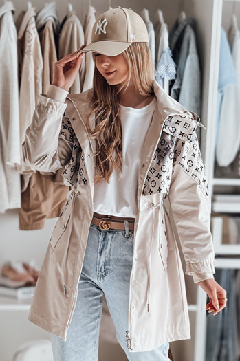 Női átmeneti parka dzseki FERIPARKA bézs Dstreet TY4874