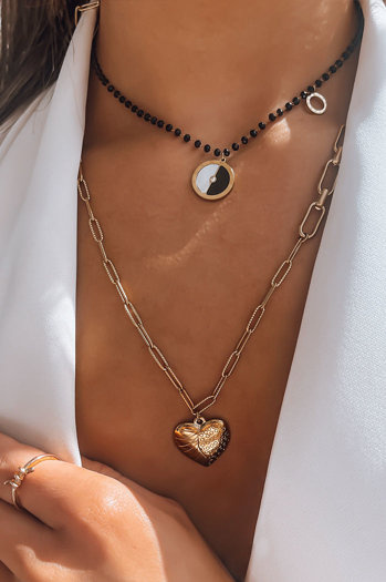 Női nyaklánc SAHARUN Szín Fekete DSTREET IY0064