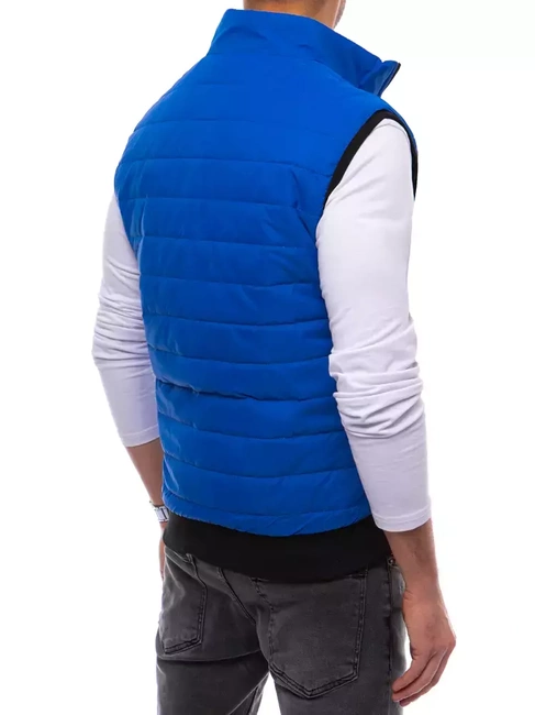 Kék steppelt férfi mellény Dstreet TX4017