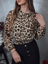 SAVANATOP női oversize blúz leopárd mintás Dstreet RY2711
