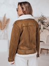 Női LEVERINO szarvasbőr dzseki báránybőrrel camel Dstreet TY4733