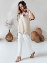 Női oversize blúz SHINE LOVE bézs Dstreet RY2914 Dstreet RY2914