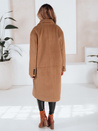 Női télikabát hosszú oversize camel Dstreet NY0766