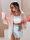 Női oversize muszlin ing MUSLINEA rózsaszín Dstreet DY0477