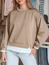 Női oversize LUZZIO mokka színű pulóver Dstreet BY1383