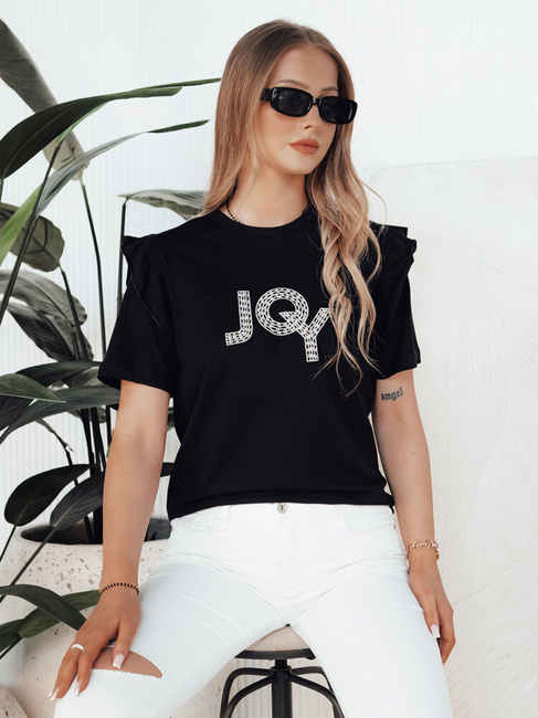 Női póló JOY fekete Dstreet RY2526