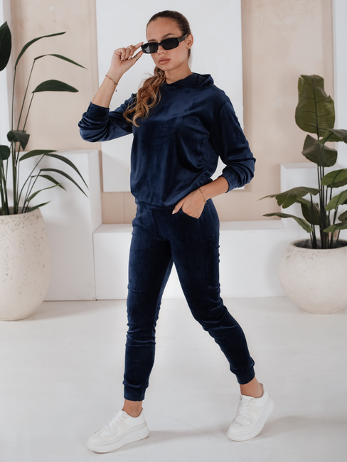 Női bársonyos szett SO COMFY Szín Gránátkék DSTREET AY0884