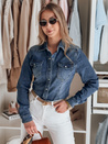 Női farmer ing NAPSTIPS kék Dstreet DY0468_1