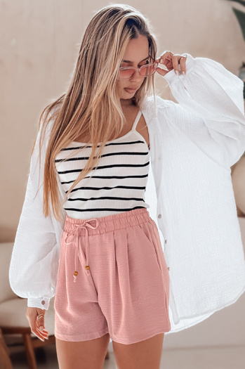 Női SUMMER TRIP szövet rövidnadrág rózsaszín Dstreet SY0437