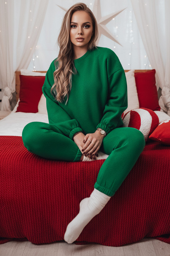 Női tréningruha szett ARIELLA PREMIUM zöld Dstreet AY1115