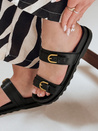 Női flip-flopok csattal NICE MOVE fekete Dstreet ZY0887 ZY0887_3