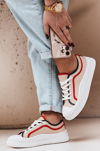 Női sportcipő BENDIX bézs Dstreet ZY0310 ZY0310