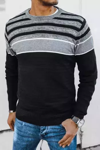 Férfi téli pulóver Szín Fekete DSTREET WX2042