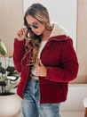 Női kordbársony dzseki TRENDYGLAM bordó Dstreet TY4942 TY4942