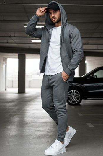 Férfi melegítőnadrág antracit színben UX2396