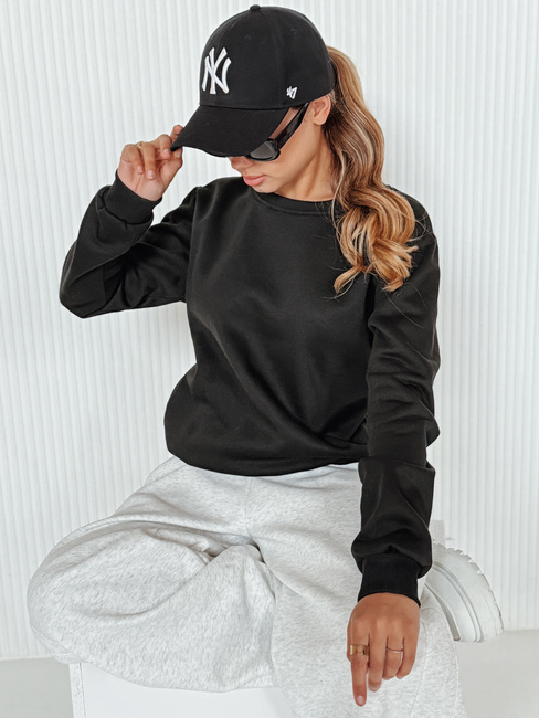 Női pulóver FASHION II fekete színben BY0150z