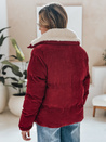 Női kordbársony dzseki TRENDYGLAM bordó Dstreet TY4942 TY4942