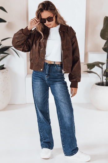 Női széles szárú kék farmer Dstreet UY2814 UY2814