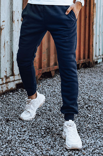 Férfi tengerészkék nadrág Dstreet UX4432