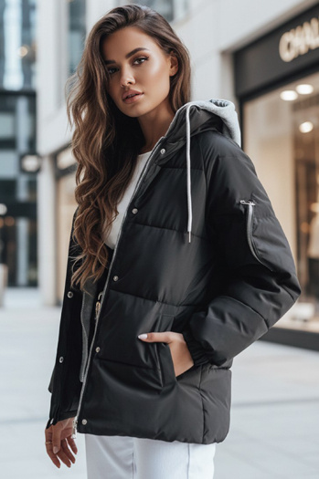 Női téli dzseki SPACE Szín Fekete DSTREET UX4070