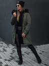 Női téli parka TRENDNEL megfordítható kapucnis zöld Dstreet TY4589