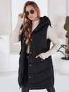 Női steppelt mellény GAMIS fekete színben Dstreet TY3291