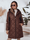 Női téli kabát SNOWVIBE barna steppelt Dstreet TY4989