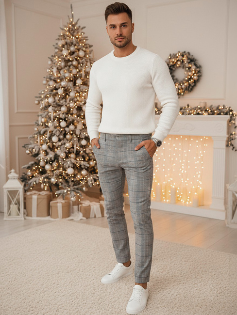 Férfi világosszürke nadrág Dstreet UX4407z