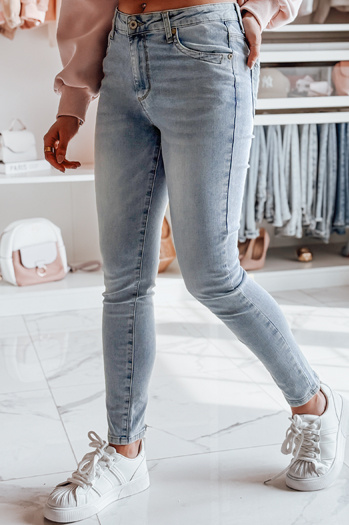 Női farmer skinny nadrág ZIPSKINS kék Dstreet UY2385