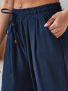 Női alkalmi széles szárú nadrág LOVETRIP navy blue Dstreet UY2636_4