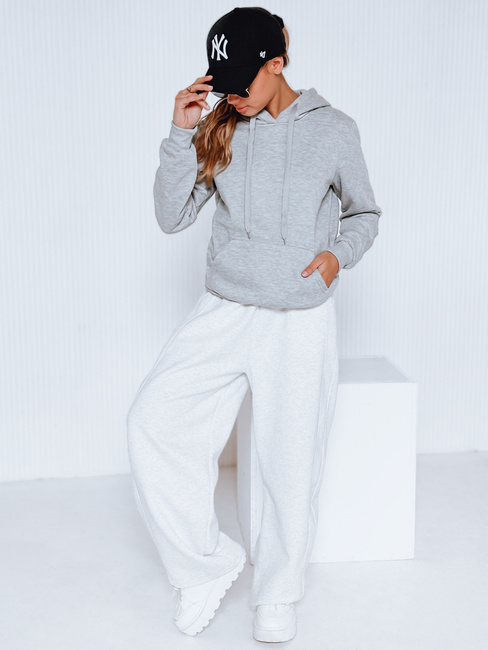 Női kapucnis pulóver BASIC Szín Világoszürke DSTREET BY0155