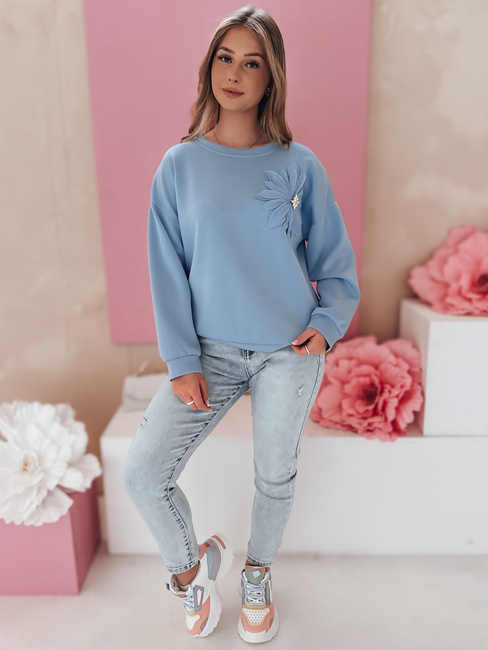 Női egyméretű FLORINE pulóver kék Dstreet RY2764