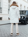 Női télikabát VIRELIA steppelt kapucnival fehér Dstreet TY4938
