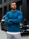 Férfi pulcsi kapucnival kék színben BX4983