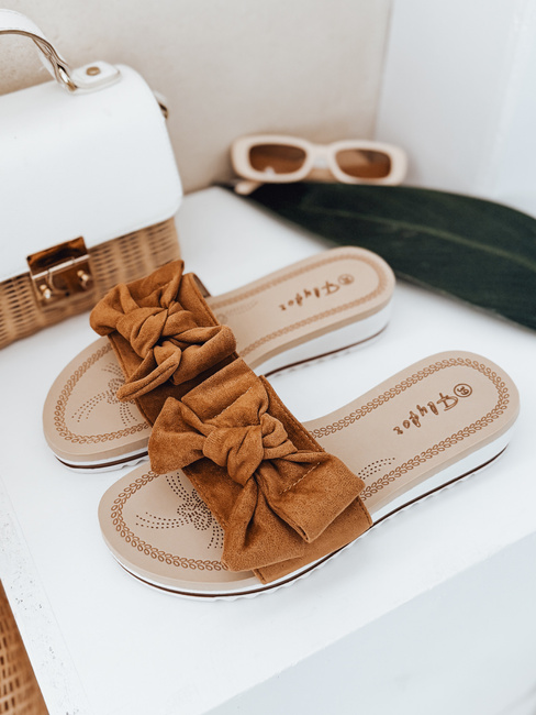 Női LOVESLIDE camel flip-flopok Dstreet ZY0996