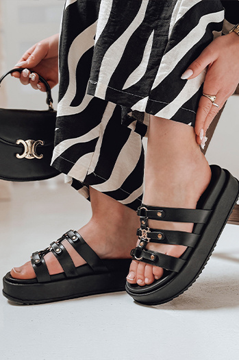 Női platform flip-flopok PLATOFI fekete Dstreet ZY0879