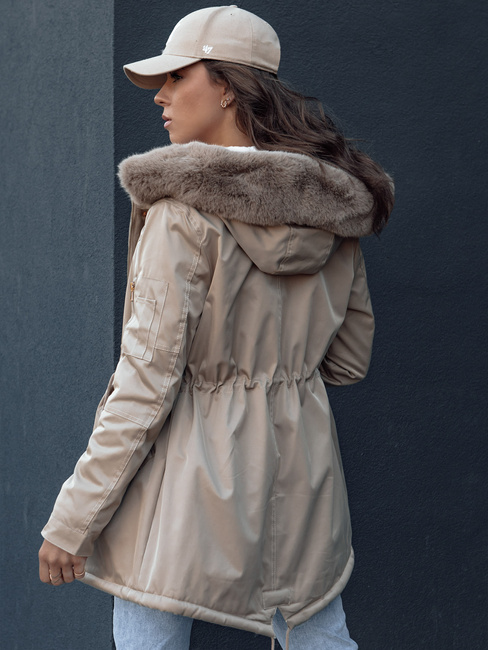 Kurtka damska ERISS beżowa Dstreet TY4532