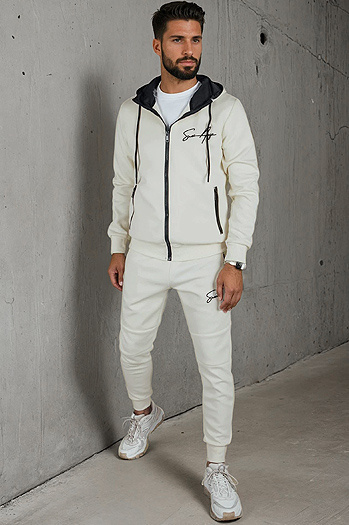 Férfi ekrü tréningruha Dstreet AX0816