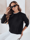 Női basic pulóver DARMILA fekete Dstreet MY2504