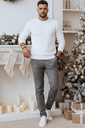 Férfi alkalmi sötétszürke nadrág Dstreet UX4403z