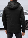 Férfi télikabát kapucnival fekete Dstreet TX4908