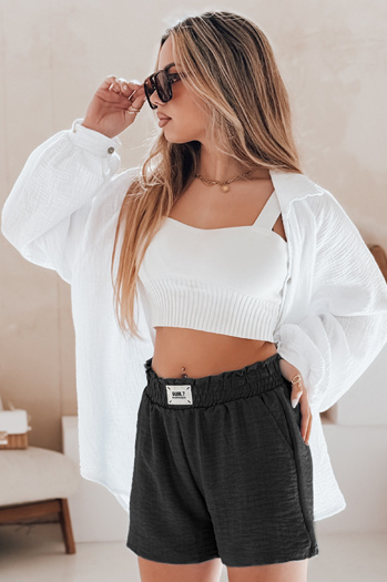 Női rövidnadrág OWN STYLE fekete Dstreet SY0451