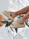 Női platform flip-flop SUN STEPS khaki Dstreet ZY0847 ZY0847