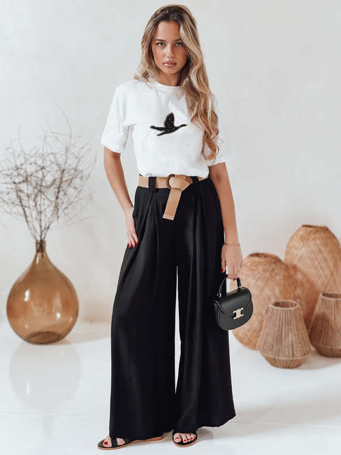 Női nadrág MIRELOU fekete Dstreet UY2715 UY2715