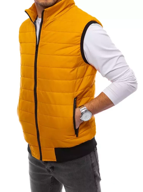 Steppelt sötétsárga férfi mellény Dstreet TX4018