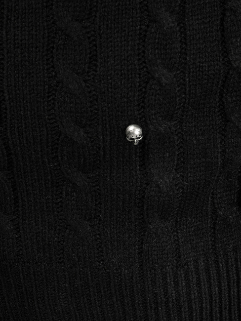 Férfi pulóver fekete színben Dstreet WX1880